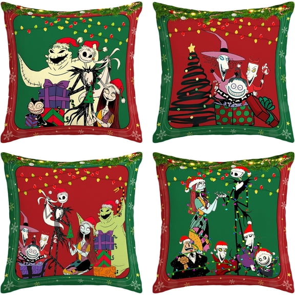 Christmas Decorations Halloween Pillow Covers Pillow Cases New Year Winter Xmas Decor Christmas Decorations for Home Party