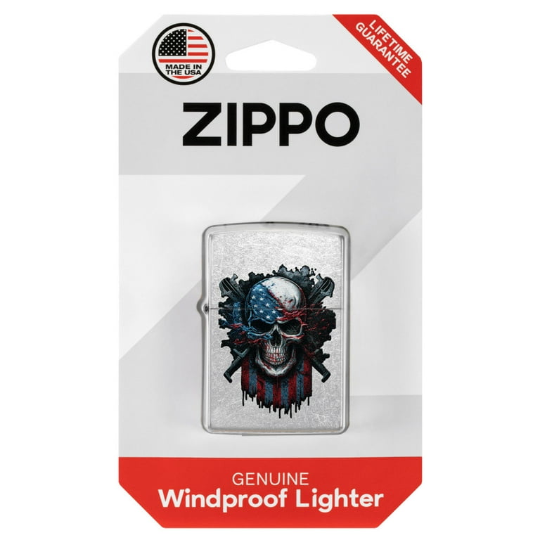 Zippo American Skull Street Chrome Pocket Lighter - Walmart.com