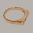 thumbnail image 4 of LBG British Made Classic Solid 9k Rose Gold Natural Tanzanite Mens Band Ring - 33 size options - Size 5.25, 4 of 6