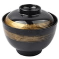 thumbnail image 1 of Miangastore Ramen Bowl Black 1Set 4.3x3.5x3.5in, 1 of 9