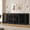 Black, variant on Axioo 94.5" Large Farmhouse Dog Crate TV Stand, Double Dog Crate Furniture with Removable Divider & Solid Metal Tube,Grey