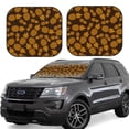 thumbnail image 1 of Wukai Colorful Pineapple Car Front Windshield Sun Shade,Sun Visor Shield Block Automotive Interior Protector Blocks UV Rays-Small, 1 of 6