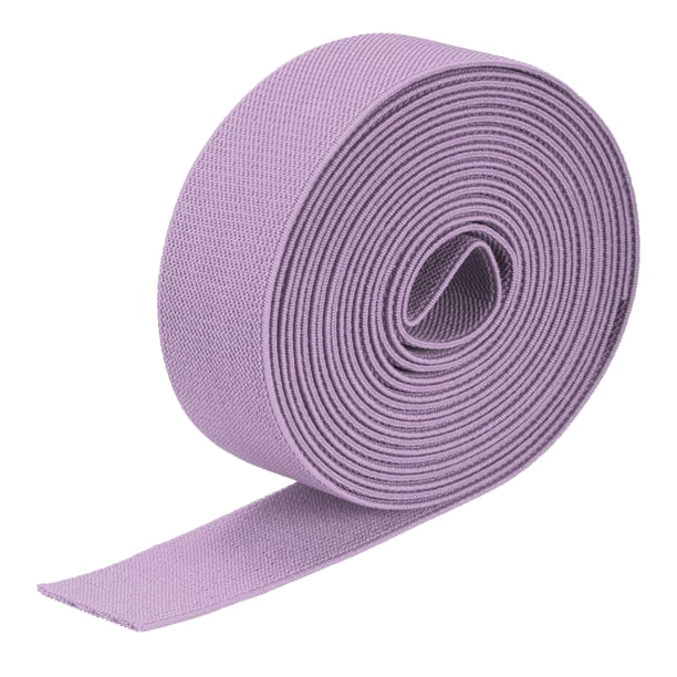Banda Elástico Doble-Cara Unique Bargains 1.5 Plano 4 Yarda Morado para Costura