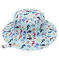thumbnail image 3 of Baby Sun Hat Adjustable Cap Toddler Beach Summer Hats UPF 50+ for Baby Girl Boy, 3 of 8