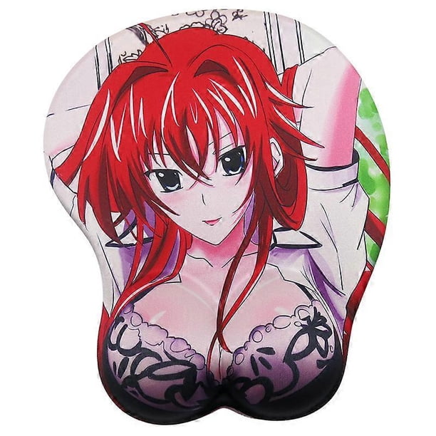 Non Slip Mouse Pad Wifu Mousepad Anime Gaming Pretty Funny Mouse Pad With Gel Wrist Support Purple