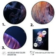thumbnail image 3 of Designart "delicate Glow Jellyfish II" Animals Floater Framed Wall Art Living Room, 3 of 7