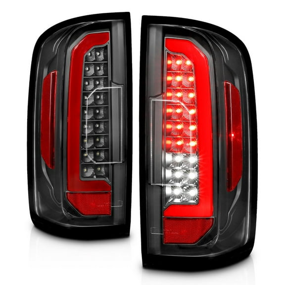 ANZO USA 311432; Tail Light Assembly; 15-21 Chevrolet Colorado Full LED Tail Lights w/ Red Lightbar Black Housing Clear Lens