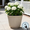 thumbnail image 7 of Lark & Vine Kensington Resin Planter, Durable and Light Weight, 15.9" x 15.9" x 12.6", Beige, Set of 2, 7 of 7