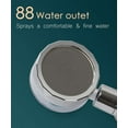 thumbnail image 5 of High Pressure Shower Heads Kit with 79 Inch Shower Hose/Shower Arm Holder/3 PP Cotton Filters/Silicone Body Scrubber Loofah, Handheld Turbo Fan Shower One Key Pause Switch 360 Degrees Rotating, 5 of 10
