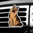 thumbnail image 1 of WIRESTER Car Air Freshener Fragrance Vent Clip Interior Decoration for Cars with Lemon Scented Pad - German Shepherd Dog (S3), 1 of 6