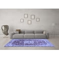 thumbnail image 3 of Ahgly Company Indoor Rectangle Abstract Blue Modern Area Rugs, 3' x 5', 3 of 4