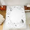 thumbnail image 5 of Homewish 4 Pieces Hippie Moon Sun King Sheet Set, Horoscope Galaxy Stars Bedding, 5 of 7