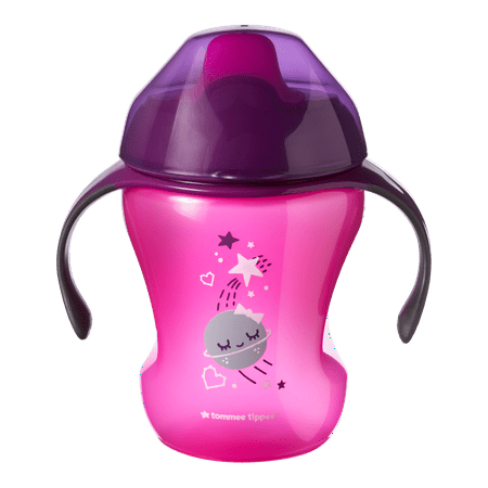 Tommee Tippee Infant Trainer Sippee Cup with Removable Handles | Spill-Proof, BPA-Free – 7+ months (8oz, 3 Count)