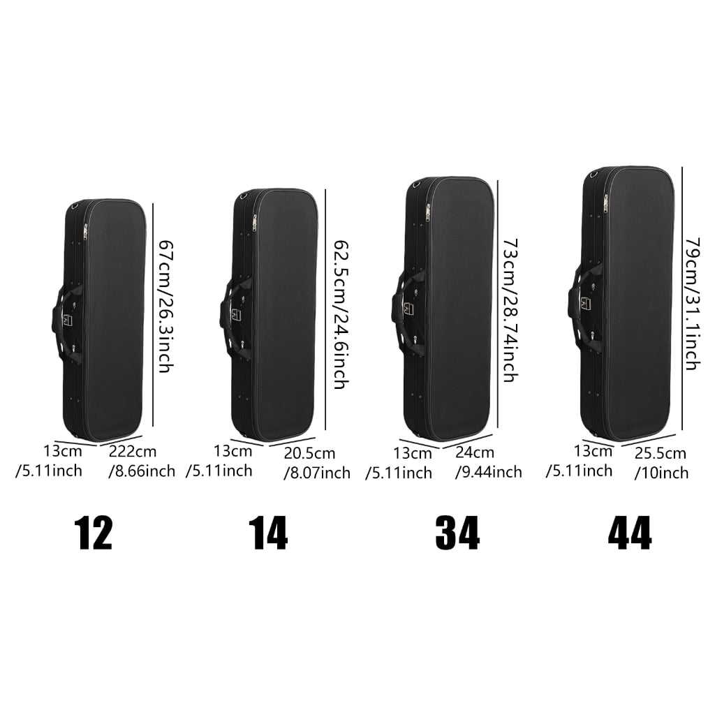 YongCo Practical Violin Case with Soft Interior Lining String Instrument Case for Safe Transport Suitable for Music Enthusiasts