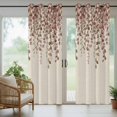 thumbnail image 5 of Outdoor Curtains for Patio Waterproof, Brown Eucalyptus Leaves Outdoor Privacy Panels Grommet, Spring Leaves Plants Country Beige Blackout Outside Curtains for Porch/Cabana 54"x95", 1 Panel, 5 of 8