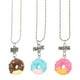 thumbnail image 1 of 3 collares con forma de dona para mejores amigas, regalos de amistad para niñas., 1 of 6
