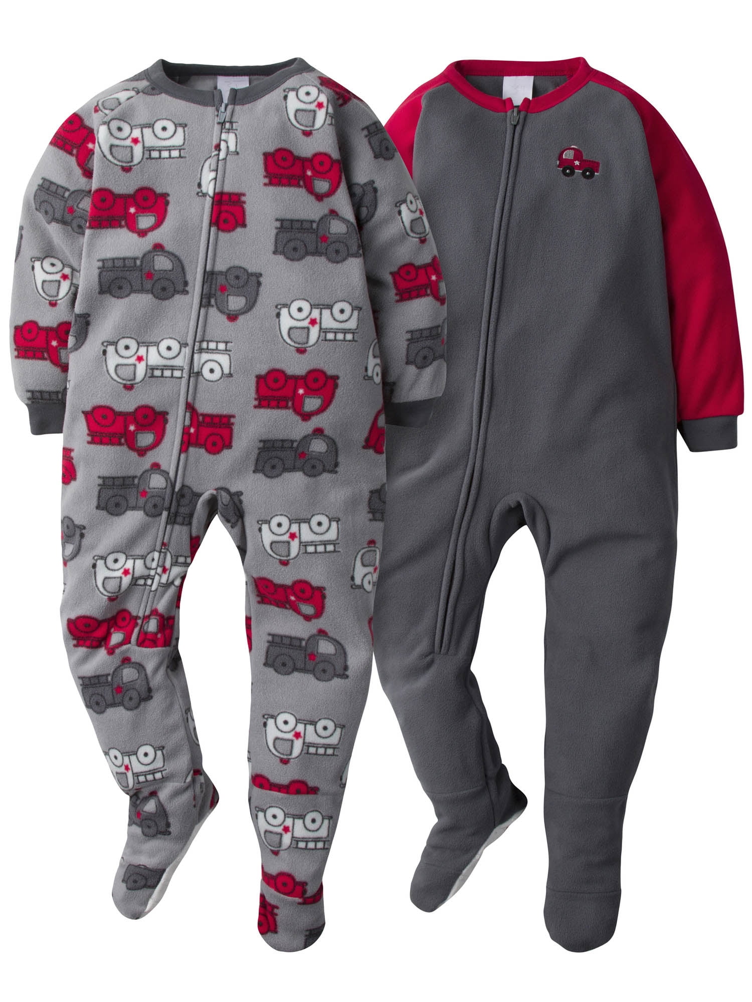 Gerber Gerber Toddler Boy Microfleece Blanket Sleepers Pajamas, 2