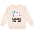 thumbnail image 2 of Inktastic My Memaw Loves Me Girls Zebra Toddler Sweatshirt, 2 of 4