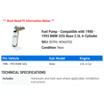 thumbnail image 2 of Fuel Pump - Compatible with 1988 - 1993 BMW 325i Base 2.5L 6-Cylinder 1989 1990 1991 1992, 2 of 2