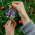 thumbnail image 4 of Happy New Year Basset Hound Family Cheer Winter Midnight Firework Ceramic Round Ornament Bassets Dog Breed Lovers Gifts Idea Home Tree Decor - 02025, 4 of 5