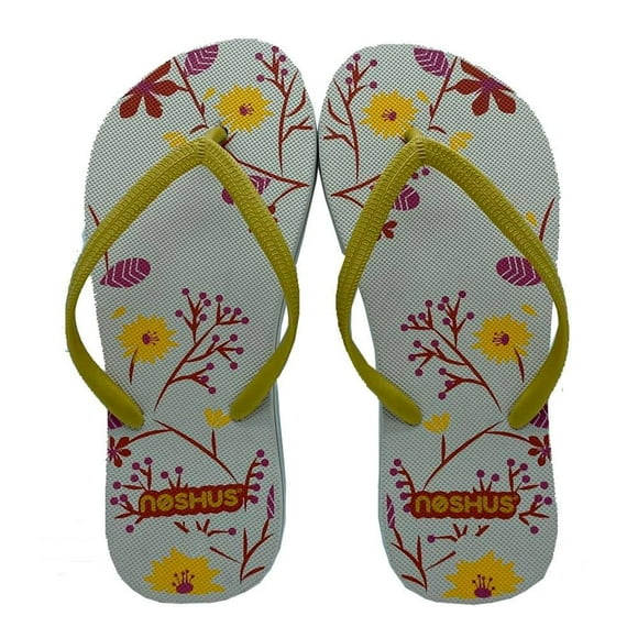Sandalia Noshus Talla 27 Diseño de Flores Beige