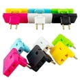 thumbnail image 3 of 1Pc 180 Degree Rotate Plug EU Converter 1 In 3 Multi Plug Wireless Outlet Adapter, 3 of 4
