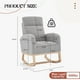 thumbnail image 2 of Yeshouse Silla mecedora de niños con apoyo de los pies, sillas mecedoras de niños con respaldo alto, silla mecedora de planeador con bolsillo, planeador de niños Rocker para sala de estar/dormitorio, 2 of 8