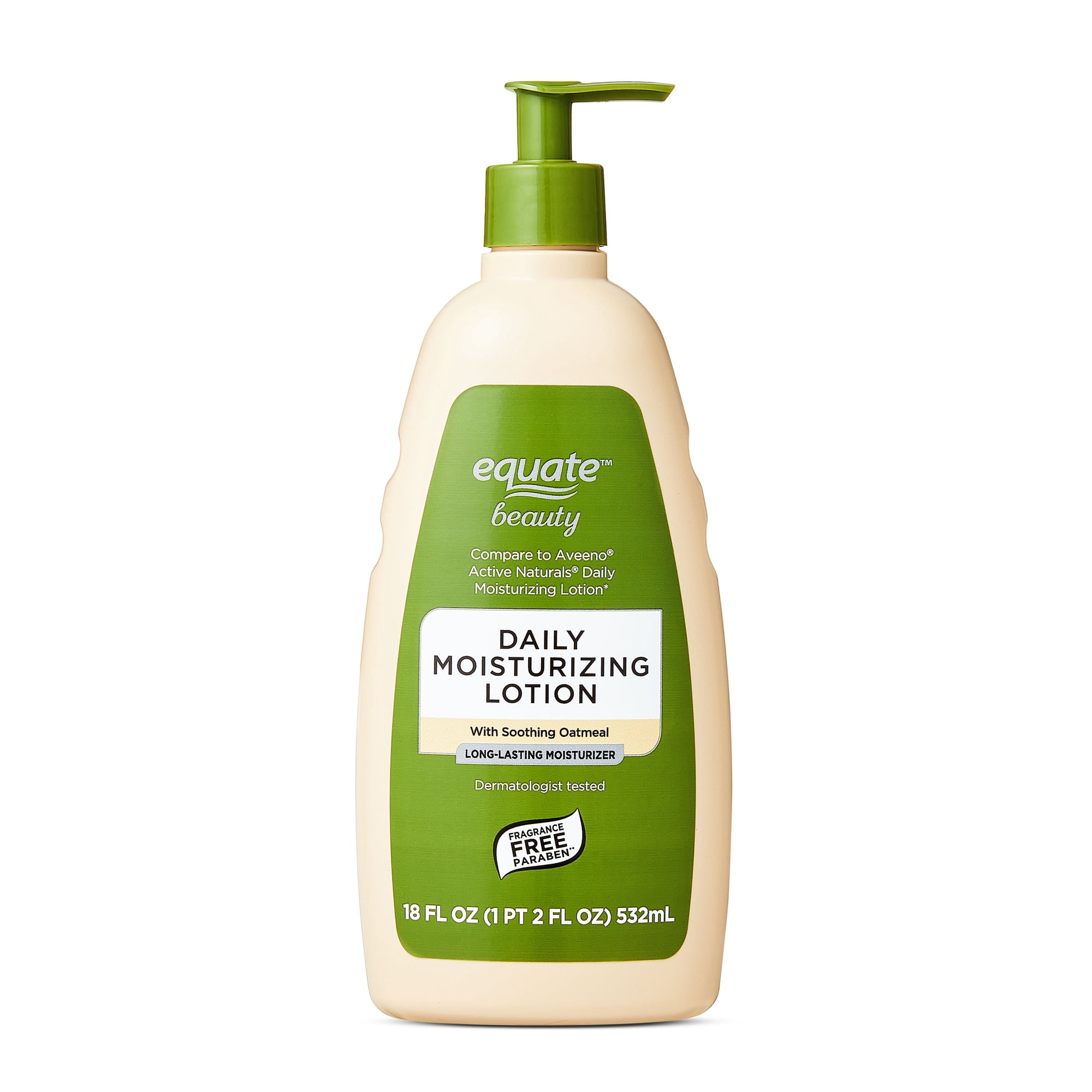 Equate Beauty Daily Moisturizing Lotion with Soothing Oatmeal, 18 fl oz