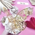 thumbnail image 4 of 12Pcs Metal Texture Gold Artificial Butterfly Cake Topper Cake Decoration, 4 of 5