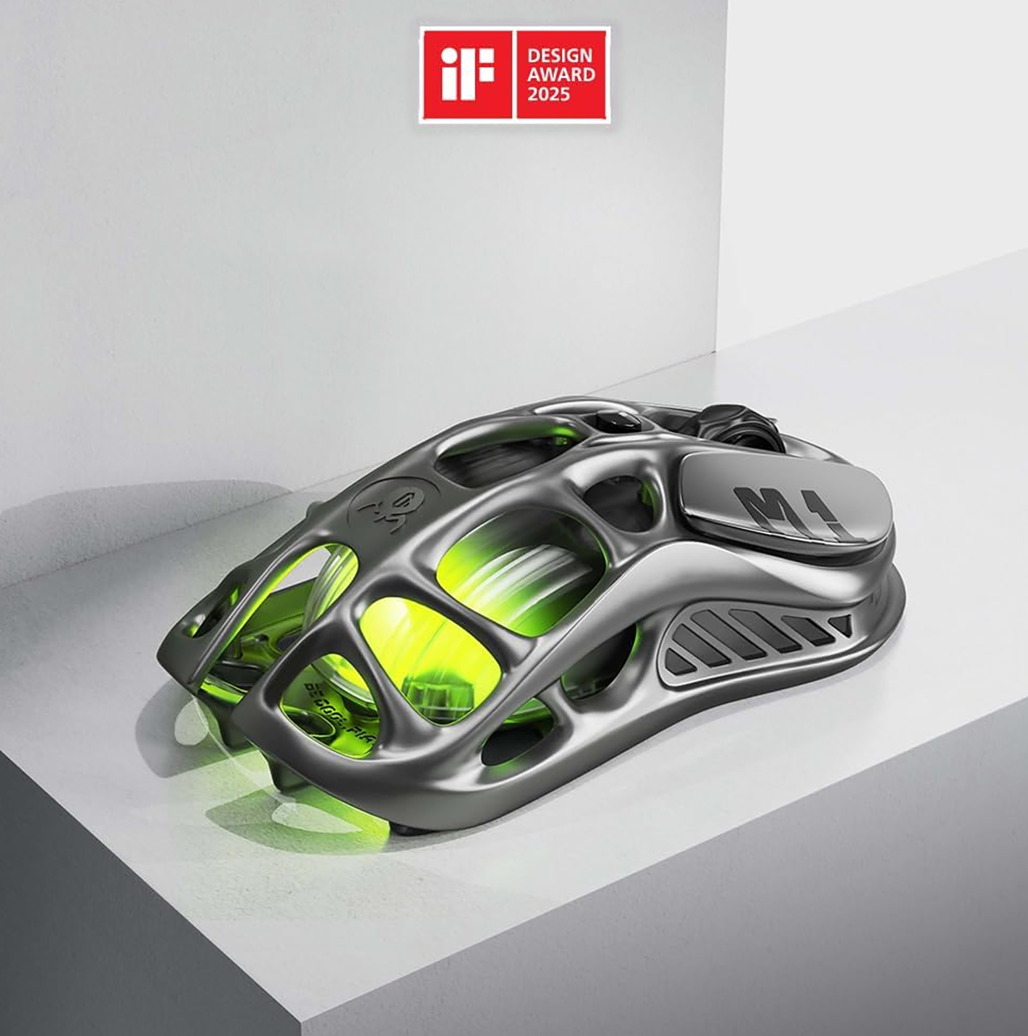 GravaStar Mercury M1 Pro Wireless Gaming Mouse – 26,000 DPI PAW3395DM Sensor • Magnesium Alloy • Tri-Mode Wired/2.4GHz/Bluetooth • 4K Polling Rate-Gunmetal Gray