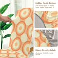 thumbnail image 5 of Yayeee 4 Pack Dining Chair Covers Stretch Parson Chairs Slipcovers Seat Protector, Orange Circle, 5 of 6