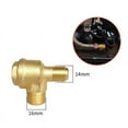 thumbnail image 2 of 2 Port Brass Male Threaded Check Valve Connector Tool for Air Compressor 16X14Mm, 2 of 9