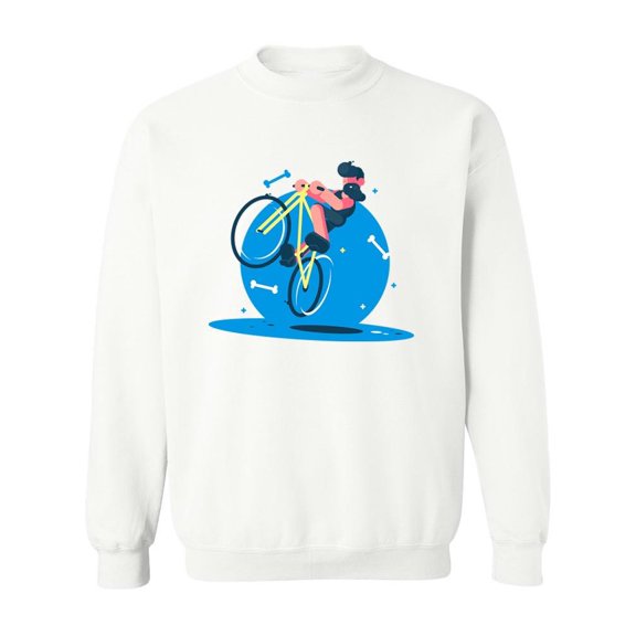 Active Bicycle Guy Sweatshirt Men -Image by Shutterstock, Male 4X-Large