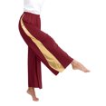 thumbnail image 2 of Zaldita Women Palazzo Pant Loose Fit Elastic Waist Wide Leg for Yoga Praise Dance Training Burgundy XXL, 2 of 7
