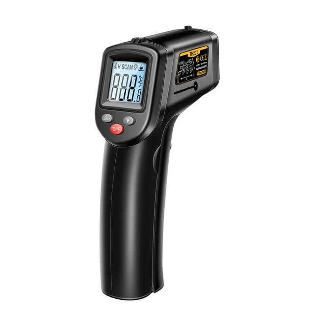 Industrial thermometer,Th201 -50℃~400℃ /-58℉~752℉ Infrared Thermometer Ir Thermometer Temperature Tester Thermometer Body Handheld Temperature Kitchen Not Human Kitchen Body Thermometer