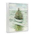 thumbnail image 4 of Stupell Industries Beachy Christmas Tree Holiday Painting White Framed Art Print Wall Art, 24 x 30, 4 of 10