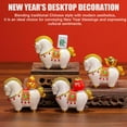 thumbnail image 2 of 2026 Year of The Horse Chinese New Year Ornaments,Resin Horse Statue Tabletop Figurines,Cute Feng Shui Lucky HorseFigurines for Good Luck Rich Wealth & Success,Home Office Decor, 2 of 9