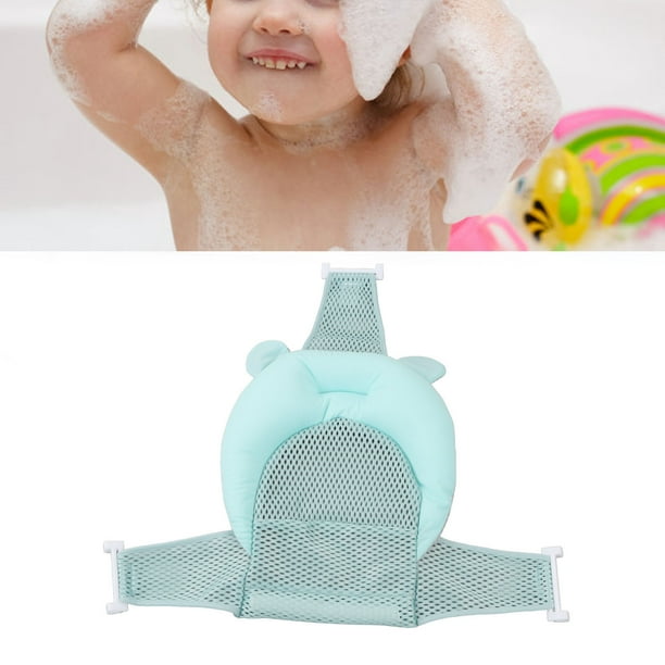Cojín Para Asiento De Bañera Para Bebé, Baño, Cómodo, Malla Suave, Ajustable