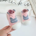 thumbnail image 6 of PINQI Unisex Baby First Walking Slippers Children Toddler Baby Girls Boys Cute Slipper Socks Shoes Prewalker for Indoor Outdoor House Shoes Bedroom Slippers(Pink,12-18 Months), 6 of 8