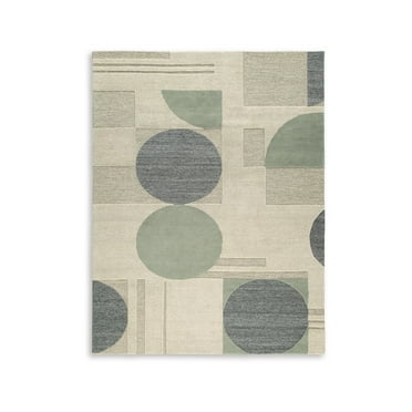 Signature Design by Ashley Dallane 5' x 7' Rug, Linen, Blue & Green