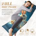 thumbnail image 4 of Naloa Cute Angel Winged Rabbit Super Soft 20x60 Body Pillow Case,Long Side Hidden Zipper（PILLOWS ARE NOT INCLUDED）, 4 of 6
