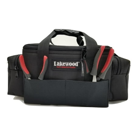 Lakewood Fishing Black Lure Caddy Tackle Box w Adjustable Hanging Lure Dividers