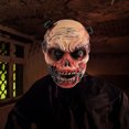 thumbnail image 4 of Máscara de goma para disfraz de Halloween, máscara de maquillaje y tocado para juego de rol de terror., 4 of 7