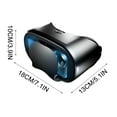thumbnail image 3 of 3 Pcs VR Headset Glasses Wireless Virtual Reality Goggles 120° Panoramic View Lightweight Foldable Cinema Movies Games Home Travel Gift, 3 of 9