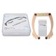 thumbnail image 2 of Eyebrow Bow Mapper Foldable Bow Tattoo Line Ruler Reusable Tattoo Eyebrow Ruler with Strings Gold, 2 of 5