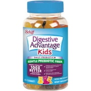 Digestive Advantage KIDS Prebiotic Fiber Plus Probiotic Gummies 6 65 Each - (Pack of 4)