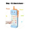 thumbnail image 6 of Lunxisen 4 pcs Baby Dinosaur Cell Phone Toy Removable Soft Teether Case, Lights, Music Adjustable Volume Kids Play Learn Pretend Phone Infant Toddler, 6 of 8