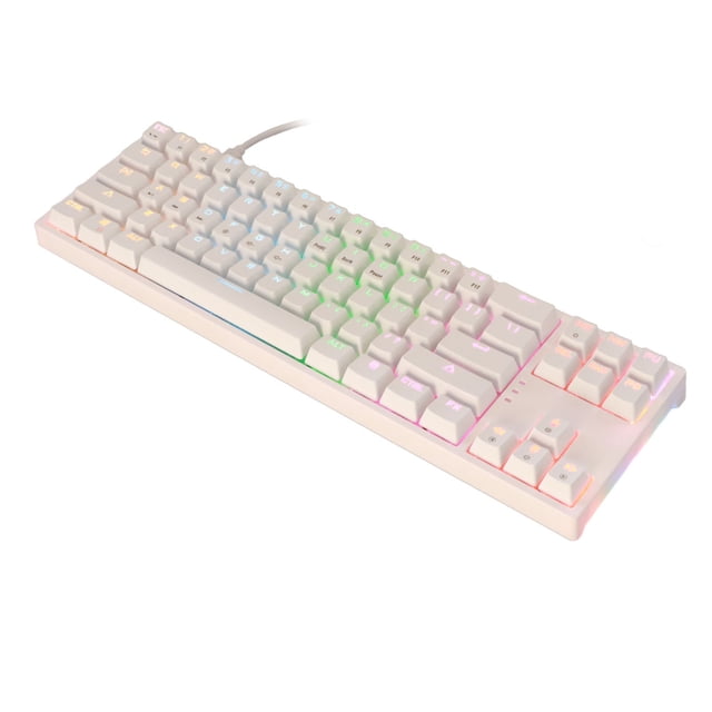 Fyydes Type C Keyboard,Mechanical Keyboard,Mechanical Keyboard 71 Keys Blue Switch RGB Backlight Side Light Strip Type C Gaming Keyboard for Gaming