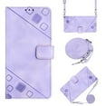 thumbnail image 2 of Nalacover Wallet Case for Samsung Galaxy S23 Plus, Skin-Friendly PU Leather Shoulder Strap Lanyard Crossbody Magnetic Clasp Flip Folio Cover with Card Slots Holder Kickstand Shockproof Case,Purple, 2 of 9