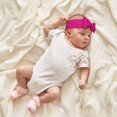 thumbnail image 5 of Daiia Darkmagenta Printed Handmade Baby Headbands Soft Stretchy Hair Bands with Bows for Newborn Infant Baby Toddler Girls, 5 of 5